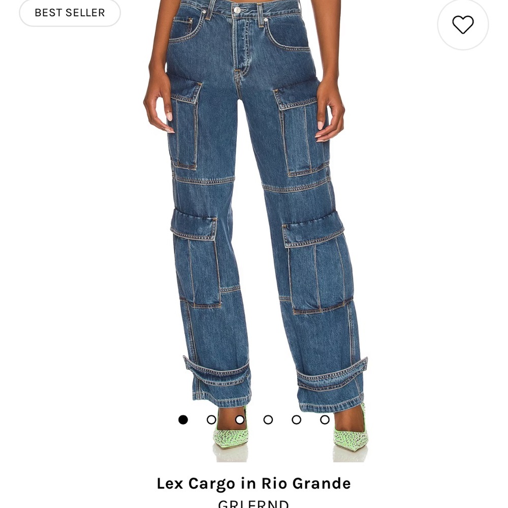 GRLFRND denim cargo pant